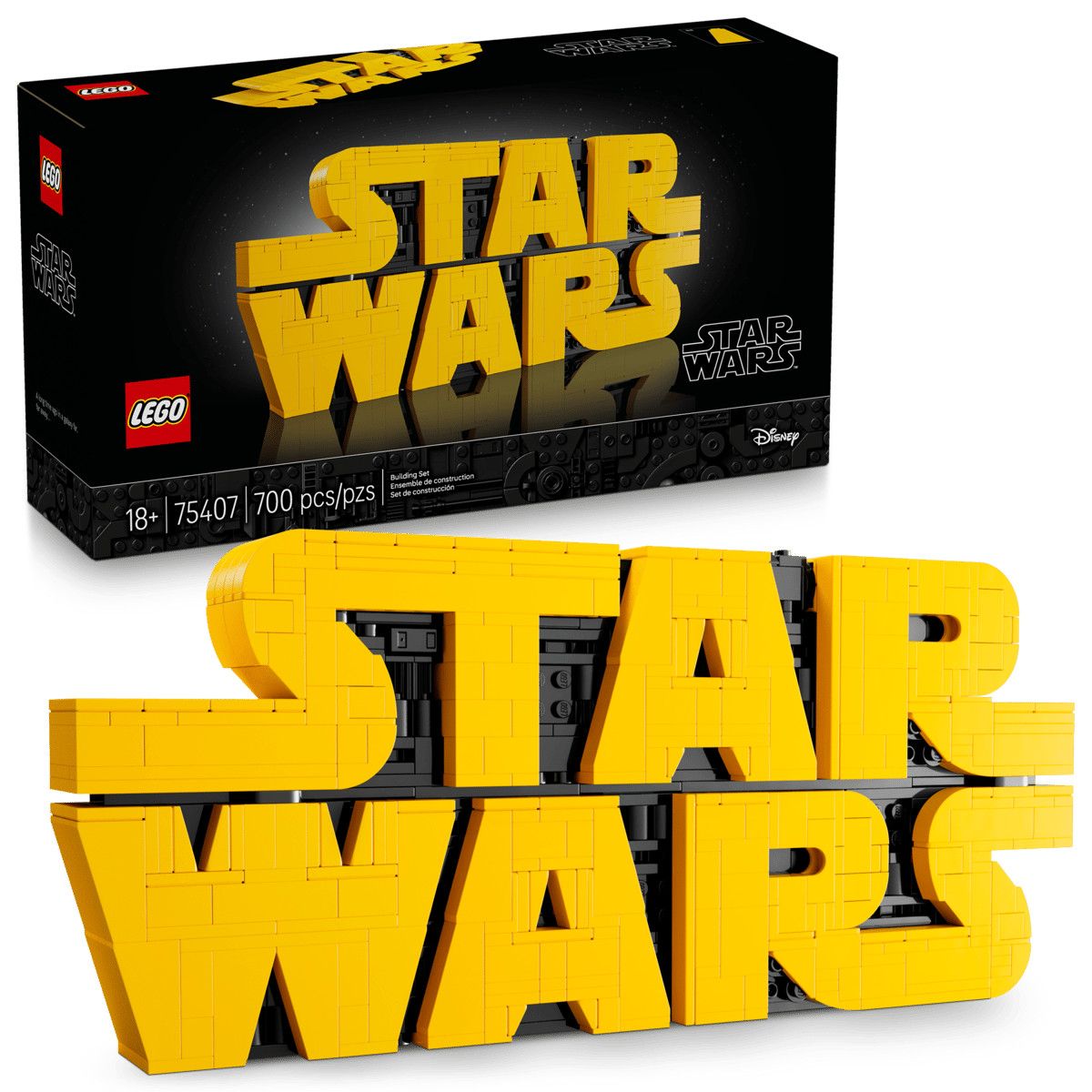 75407 - STAR WARS - Brick-Built Star Wars Logo - 700pcs