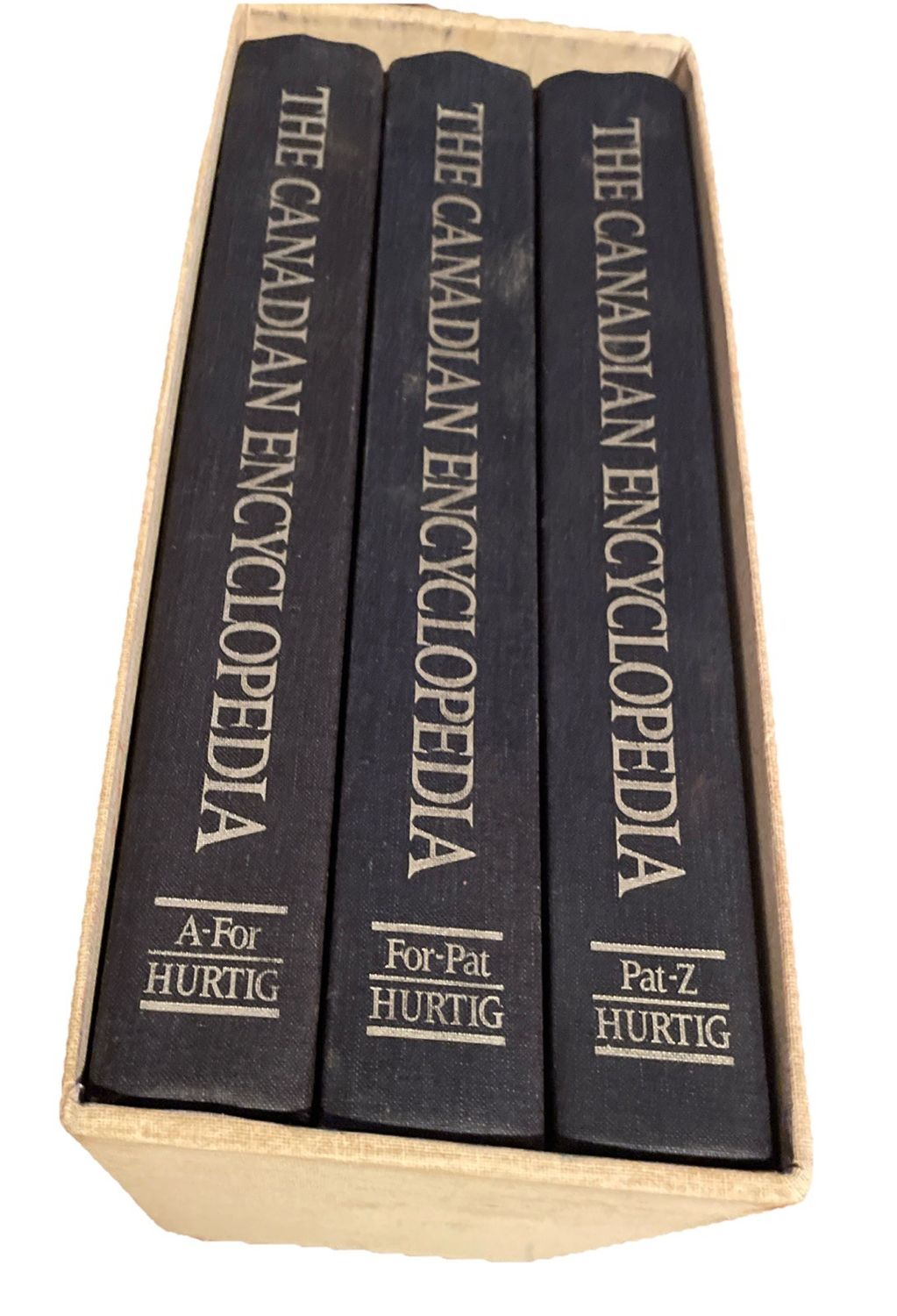 Hurtig Publishers (030) The Canadian Encyclopedia (1985, 1st Edition, 3 Volumes with Slipcase)
