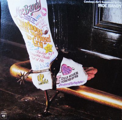Moe Bandy – Cowboys Ain't Supposed To Cry (VG, 1977, LP, Columbia – PC 34874)