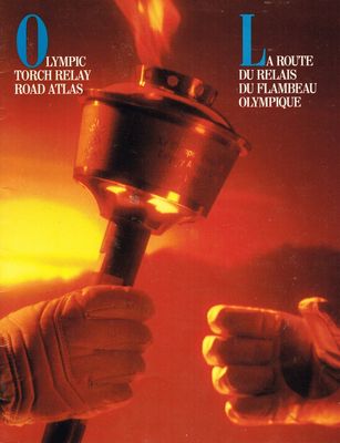 Olympic Torch Relay Road Atlas, 1987 - 1988 (Calgary 1988, Photos/Illustrated Magazine, Petro-Canada)