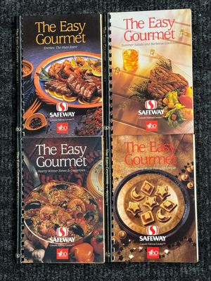 The Easy Gourmet - Volumes 1 - 4 (Lot of 4 Cook Books, 1989 Safeway Stores, Cerlox bound)