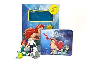 Disney Little Mermaid Classic Tattle Tales (Boxed with 4 figurines and a board book)