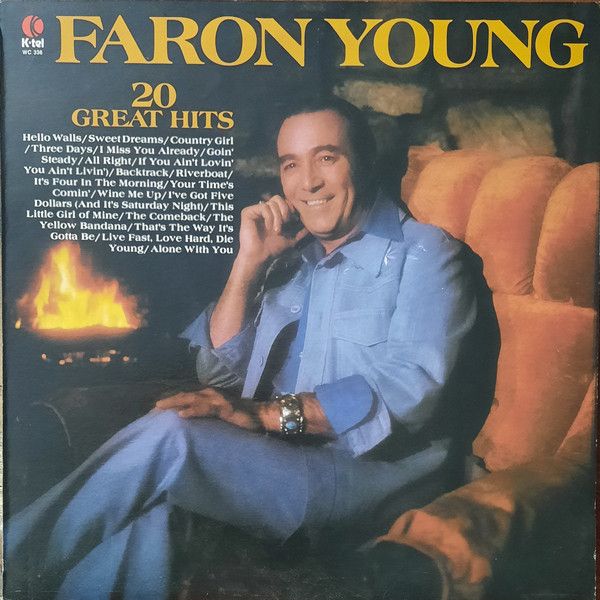 Faron Young – 20 Great Hits (VG, 1977, LP, K-tel – WC 336)