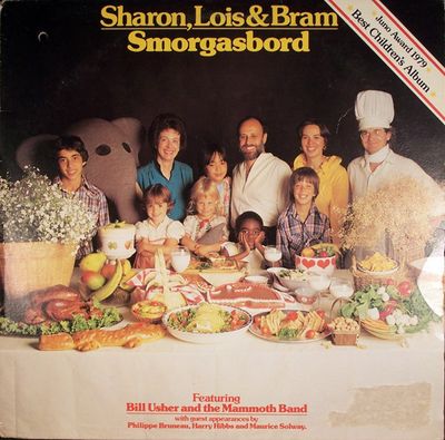 Sharon, Lois &amp; Bram – Smorgasbord (VG, 1984, LP, Open Shrink, With Booklet, Elephant Records – LFN 7902)