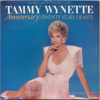 Tammy Wynette – Anniversary: Twenty Years Of Hits (VG, 1987, 2LP, Gatefold Cover, Epic – E2 40625)