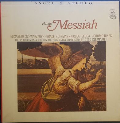 Otto Klemperer, The Philharmonia Chorus – Handel Messiah (VG+, 1965, 3LP, Boxed Set, Angel Records – CL 3657)