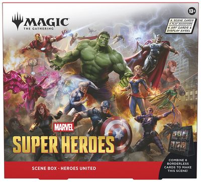 MTG Marvel Super Heroes Scene Box - Heroes United