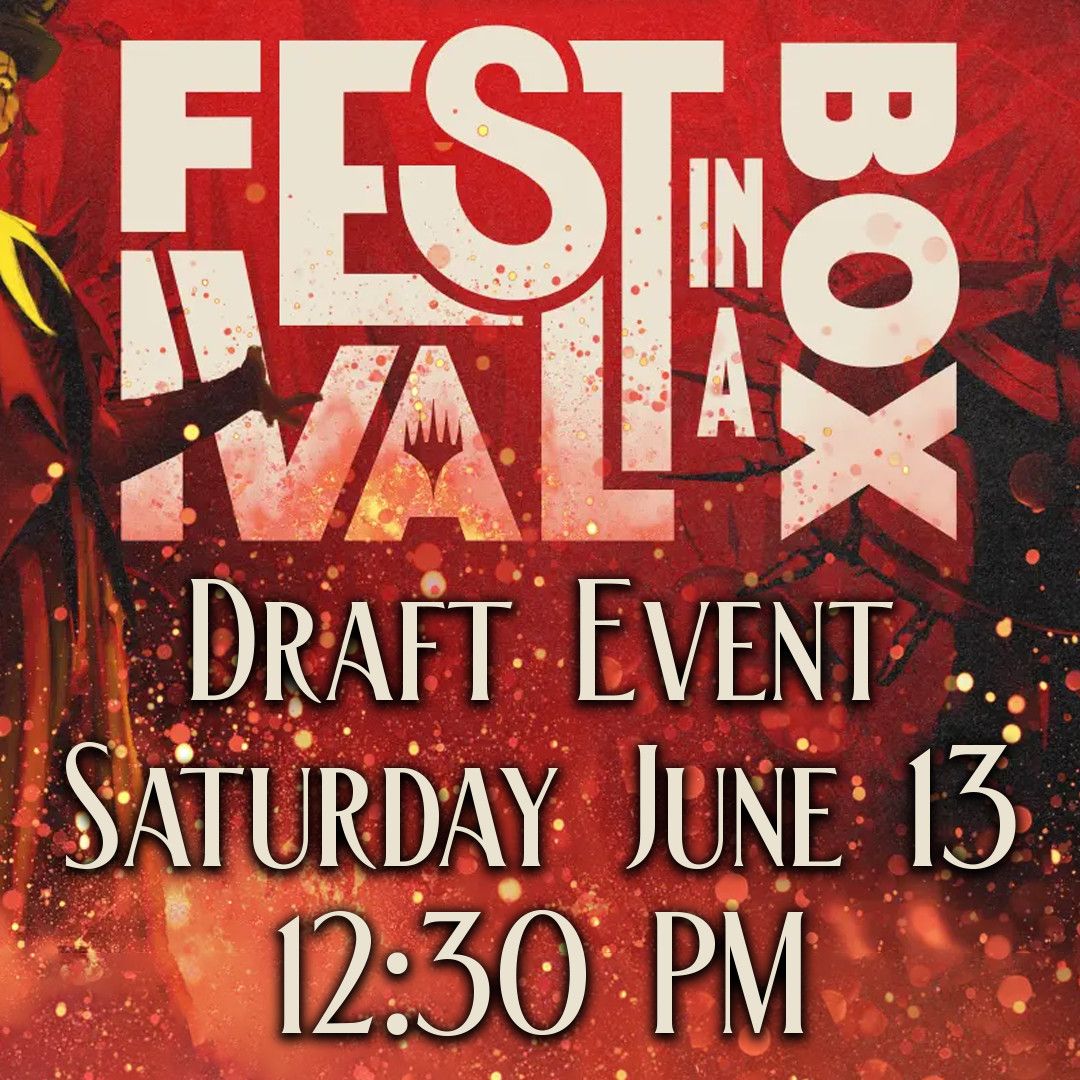 Festival In a Box Las Vegas 2026 Draft Entry - June 13 @12:30