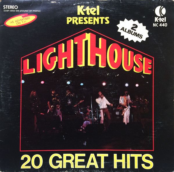 Lighthouse – K-tel Presents Lighthouse 20 Great Hits (VG, 1975, 2LP, K-Tel – NC 440)