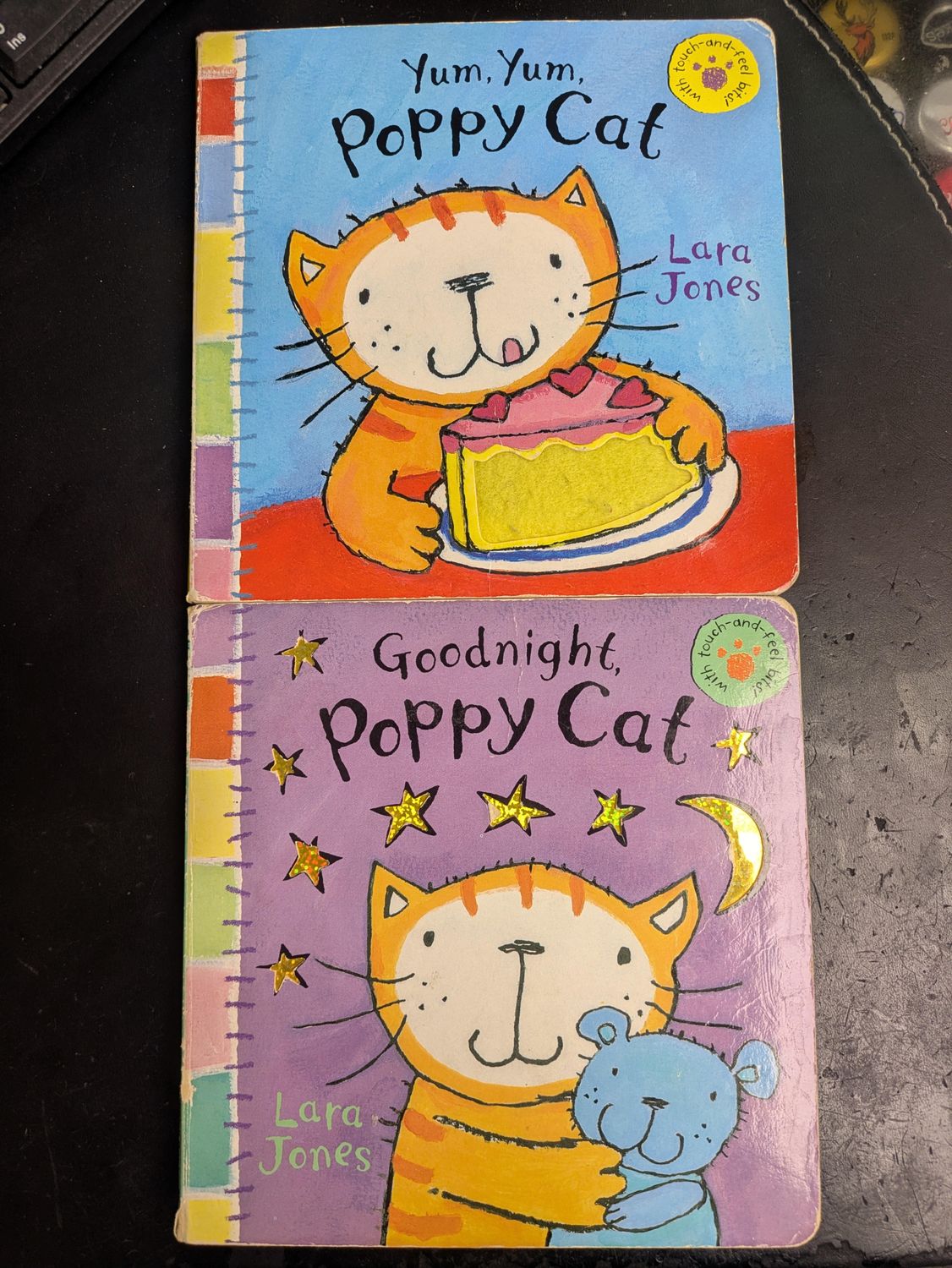 Jones, Lara (Board) Goodnight, Poppy Cat &amp; Yum, Yum, Poppy Cat (2 Book lot)