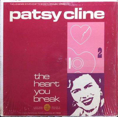 Patsy Cline – The Heart You Break (VG, 1967, LP, Open Shrink, Longines Symphonette Society – SQ 93489)