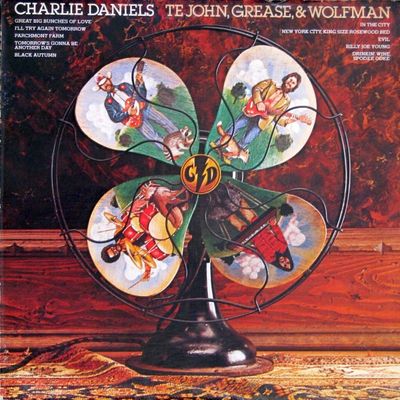 Charlie Daniels – Te John, Grease, &amp; Wolfman (VG+, 1978, LP, Open Shrink, Epic – PE 34665)
