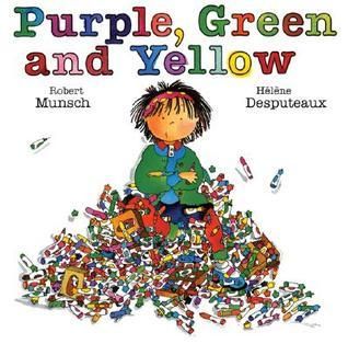 Munsch, Robert - Purple, Green and Yellow (1992, 2nd Printing, HC)