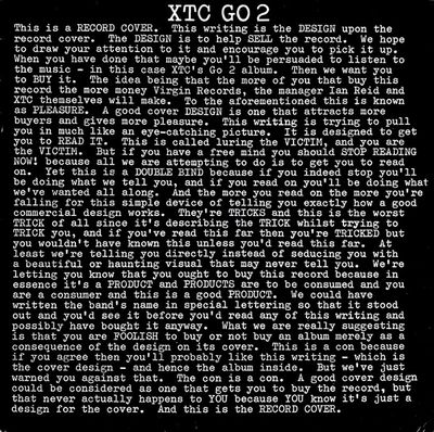 XTC – Go 2 (VG, 1978, LP, Virgin – V2108)