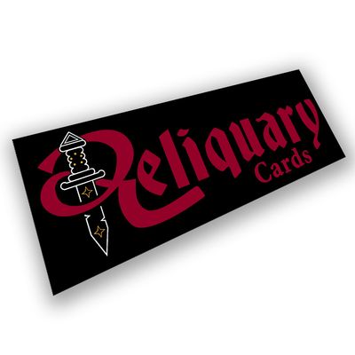 Reliquary Cards Sticker - Bumper Sticker Logo 3x8"