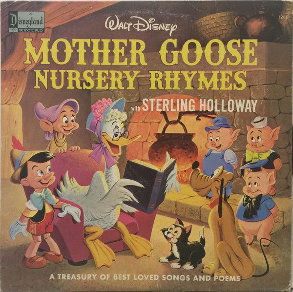 Walt Disney Mother Goose Nursery Rhymes (G+, 1967, LP, Disneyland – 1211)