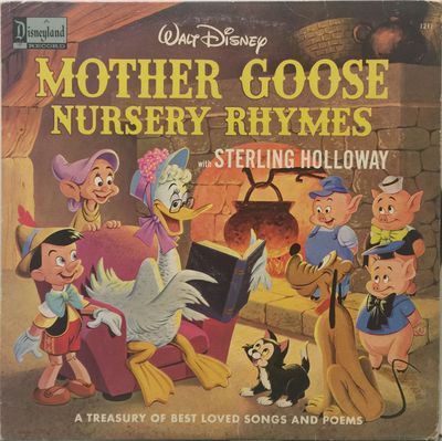 Walt Disney Mother Goose Nursery Rhymes (G+, 1967, LP, Disneyland – 1211)