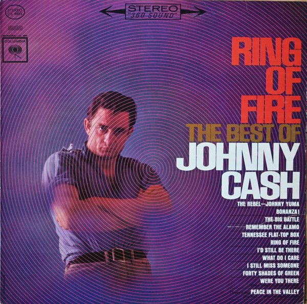 Johnny Cash – Ring Of Fire The Best Of Johnny Cash (VG, 1963, LP, Columbia – CS 8853)