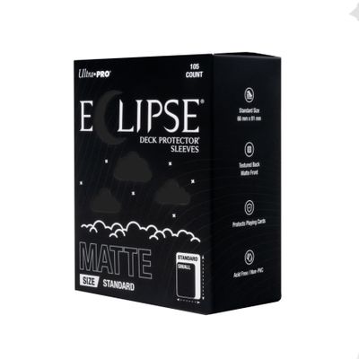 Ultra-Pro Eclipse Sleeves (105) Matte Jet Black