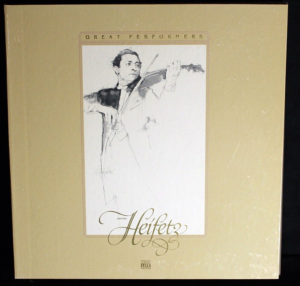 Jascha Heifetz – Great Performers Jascha Heifetz (VG+, 1981, 3LP, Box Set, Time Life Records – STL-P02)