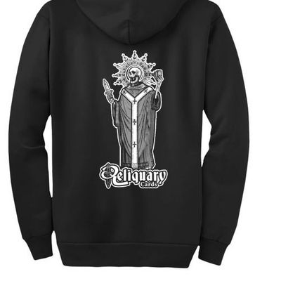 Reliquary Cards Skeleton Zip Hoodie