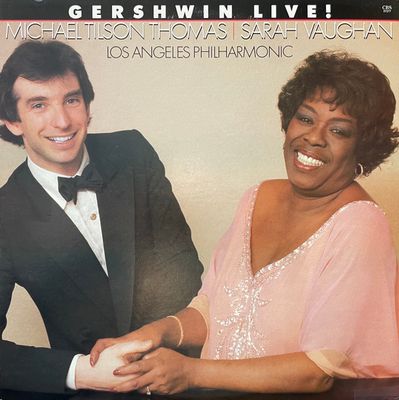 Sarah Vaughan Michael Tilson Thomas – Gershwin Live! (VG, 1092, LP, CBS – FM 37277)