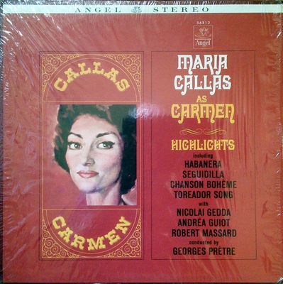 Maria Callas – Maria Callas As Carmen - Bizet Carmen Highlights (VG, 1966, LP, Open Shrink, Angel Records – 36312)