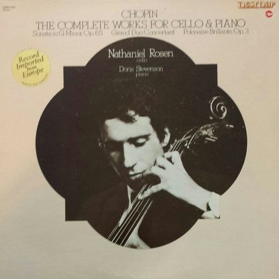 Nathaniel Rosen, Doris Stevenson – Chopin The Complete Works For Cello &amp; Piano (VG-, 1976, LP, Desmar – DSM 1009)