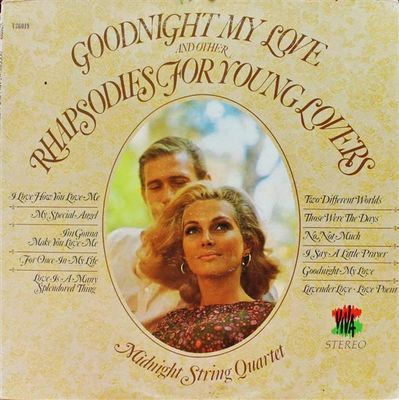 Midnight String Quartet – Goodnight My Love And Other Rhapsodies For Young Lovers (VG, 1969, LP, Viva – V36019)