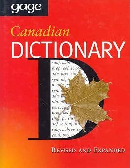 Gage (403) Canadian Dictionary, 2000 Edition (HC)