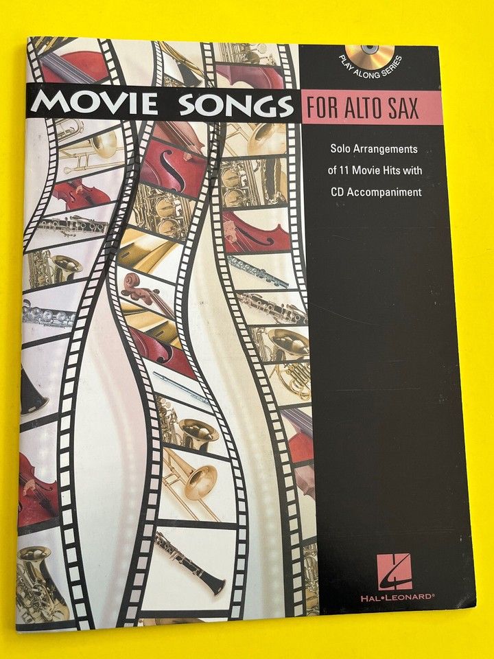 Hal Leonard (780) Movie Songs For Alto Sax (Sheet Music, No CD)