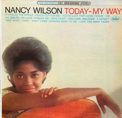 Nancy Wilson – Today - My Way (VG, 1965, LP, Stereo, Capitol Records – ST 2321, USA)