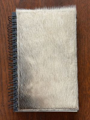 Faux Fur Notebook/Art Book (Spiral)