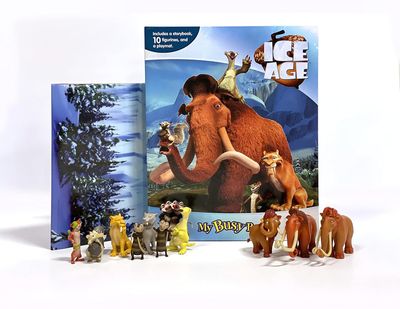 My Busy Books - Ice Age Storybook, 10 Figuines &amp; Playmat (Phidal Publishing)