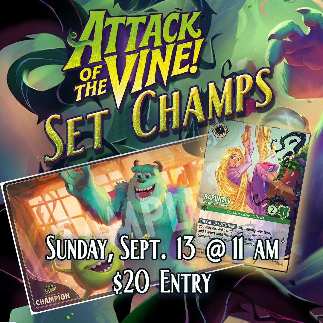 Lorcana Set Championship: Attack of the Vine - September 13 @ 11 AM