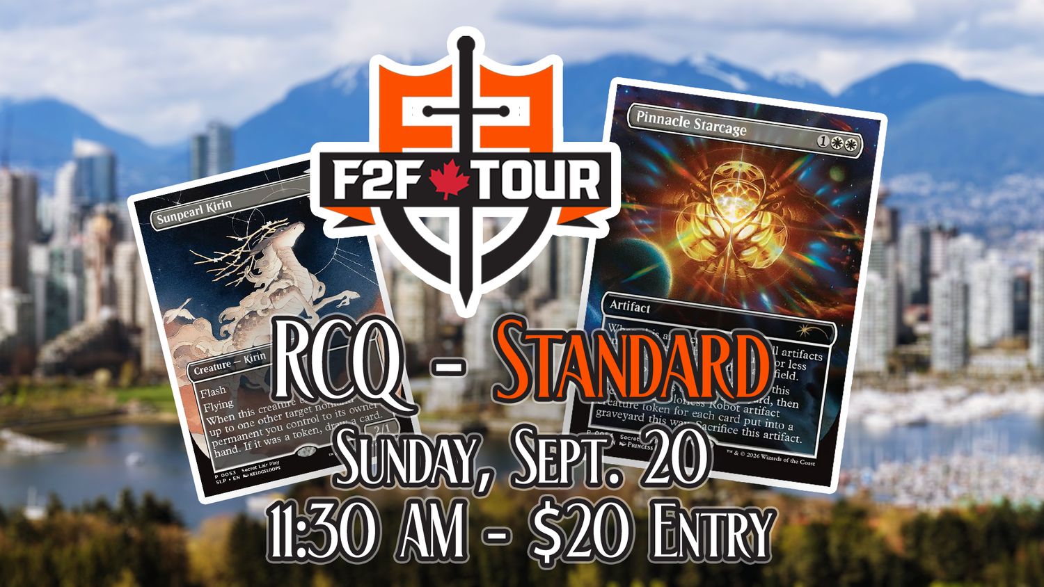 F2F Tour RCQ - Standard - September 20 @ 11:30 AM