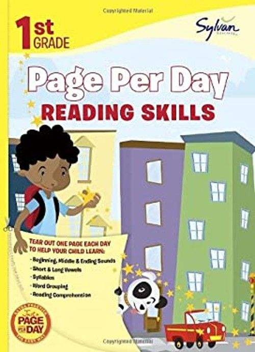 Sylvan Learning (ACT) First Grade Page Per Day: Reading Skills (Softcover)