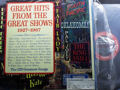 Various – Great Hits From The Great Shows 1927-1967 The 120 Greatest Songs (VG+, 1966, 10xLP, Reader's Digest – 621-ES)