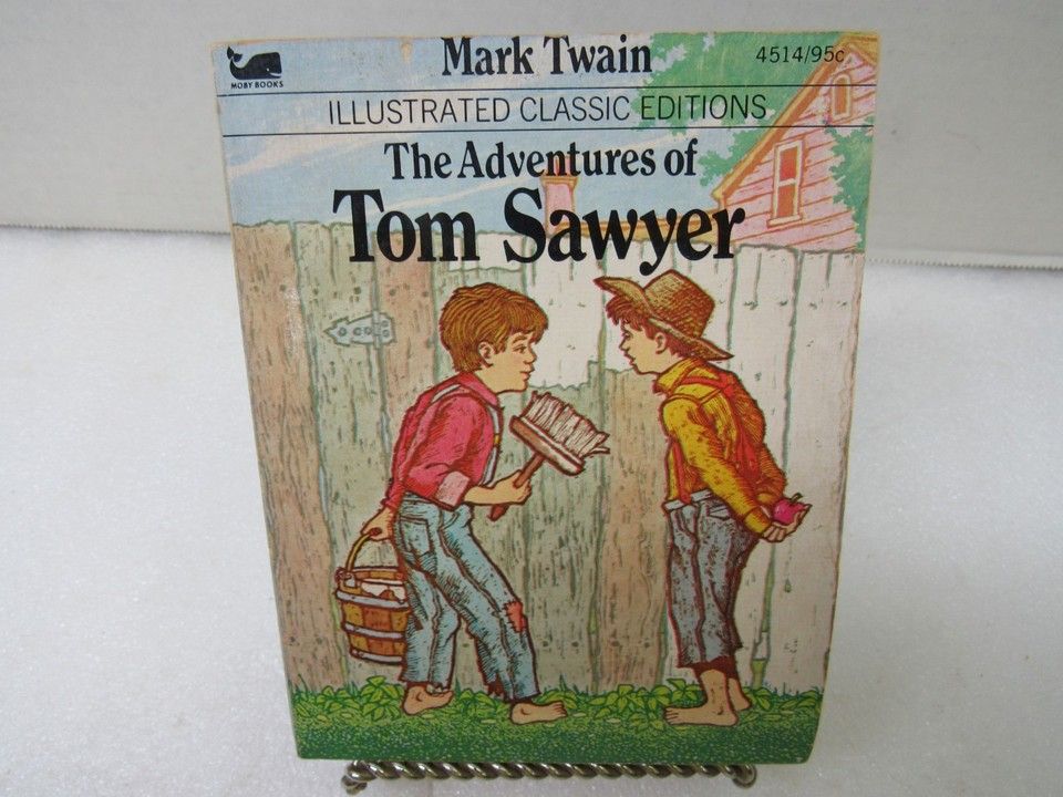 Twain, Mark (CC) Illustrated Classic Editions #4514 - The Adventures of Tom Sawyer (Softcover Smoll) 1979 Moby Books, ADAPTED