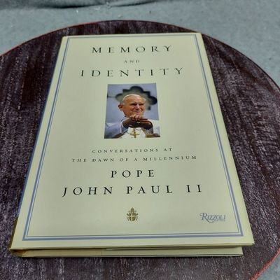 Pope John Paul II (230) Memory and Identity: Conversations at the Dawn of a Millennium (HC) First American Edition 2005, Rizzoli New York