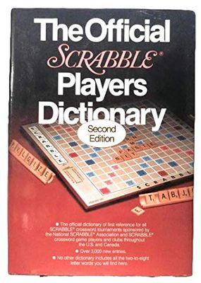 Scrabble (794) The Official Scrabble Players Dictionary, 2nd Edition (1990, Merriam-Webster, HC)