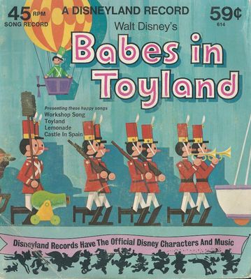 Walt Disney's Babes In Toyland (Sealed/NM, 1975, 7" EP, 45 RPM, Disneyland – 614)