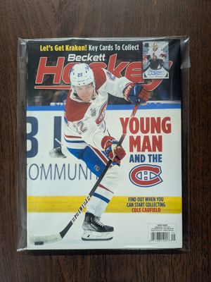 Beckett Hockey Magazine September 2021 Vol 33 no 9 Cole Caufield