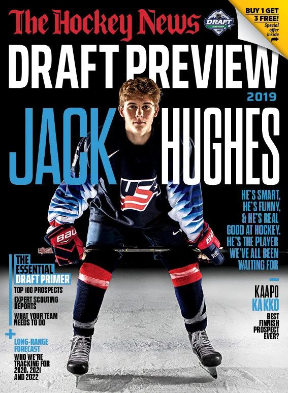The Hockey News: Draft Preview 2019 Jack Hughes (June 2019 vol 72 no 14) Hockey Magazine