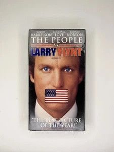 The People vs. Larry Flynt (1996) Promotional Copy (VHS, 82453) Woody Harrelson
