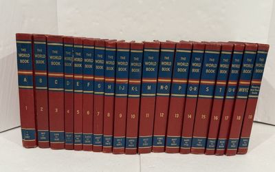 The World Book Encyclopedia (030) 18-Volume A–Z set, plus Study Guide (Complete 19-book set, Field Enterprises, 1957, HC)