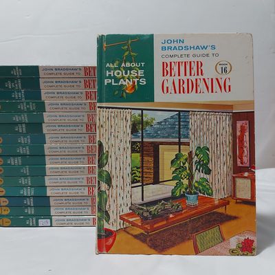 John Bradshaw’s Complete Guide to Better Gardening + Gardening For Children (Complete 16 + 1 Book Set) (1961, Leland Publishing, HC)