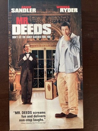 Mr. Deeds (2002) Ex-Blockbuster (VHS, 08077) Adam Sandler