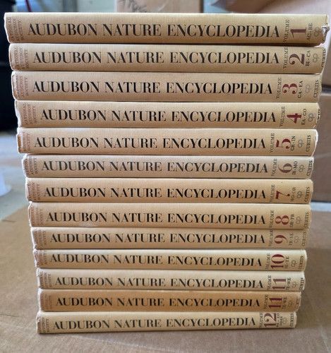 Audubon Nature Encyclopedia (030) Complete 12 Volume Set First Edition 1965 (12xHC)