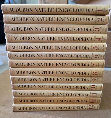 Audubon Nature Encyclopedia (030) Complete 12 Volume Set First Edition 1965 (12xHC)
